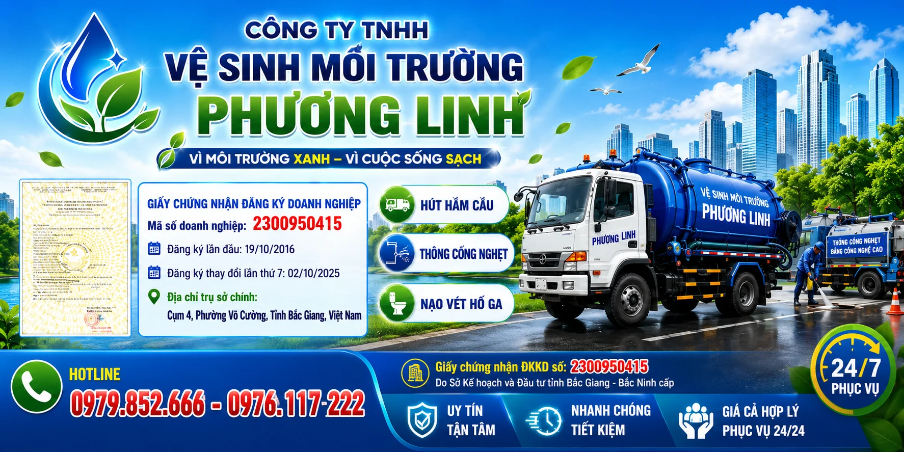 Dịch vụ hút hầm cầu