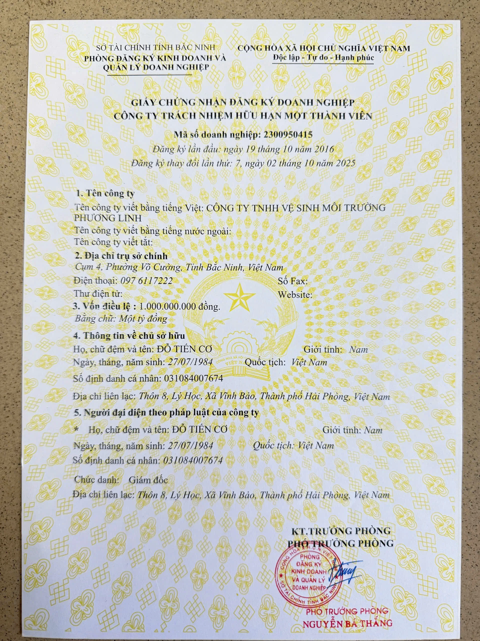 Giấy phép kinh doanh